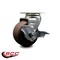 Service Caster 4'' High Temp Glass Filled Nylon Swivel Caster with Roller Bearing and Brake SCC-20S420-GFNRHT-TLB - alternate 3
